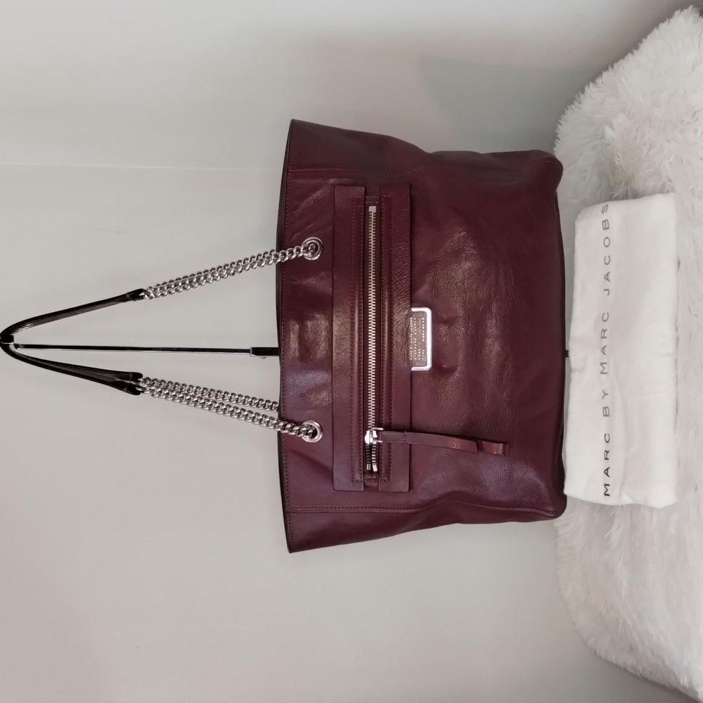 Marc Jacobs Burgundy Tote Bag